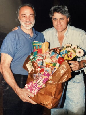 jay leno with tom pergola fine art assemblage plastique 300x400